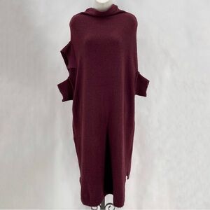 Moyuru maroon sweater dress